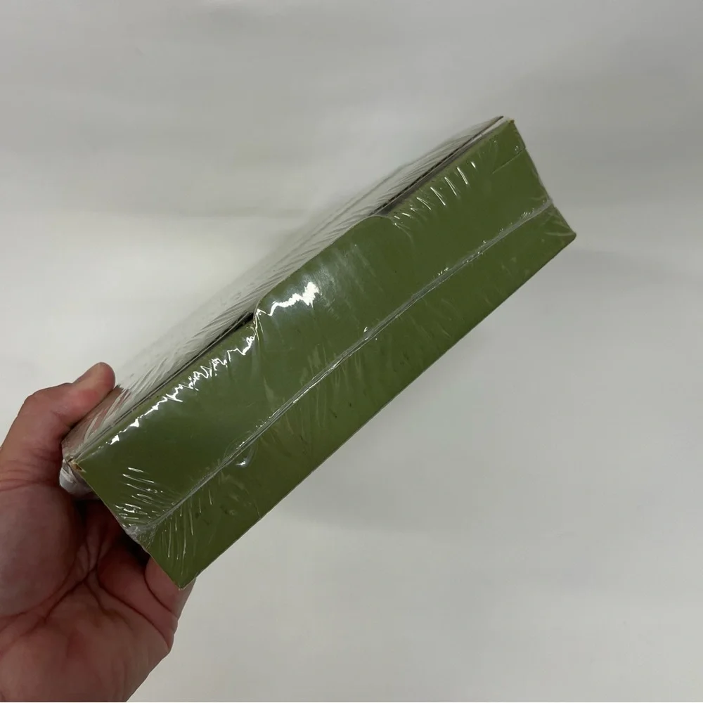 NWT Vintage Melamine Tidbit Tray MCM tiered avocado green midcentury Sheffield